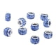 thumbnail image 4 of 10pcs European Spacer Beads Rhinestone Pulsera Joyas Resultados Azul, 4 of 5