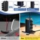 thumbnail image 3 of Red de Vóley para Piscina Vidoya con Luces LED Ajustable 4.5-9.75 m, 3 of 9