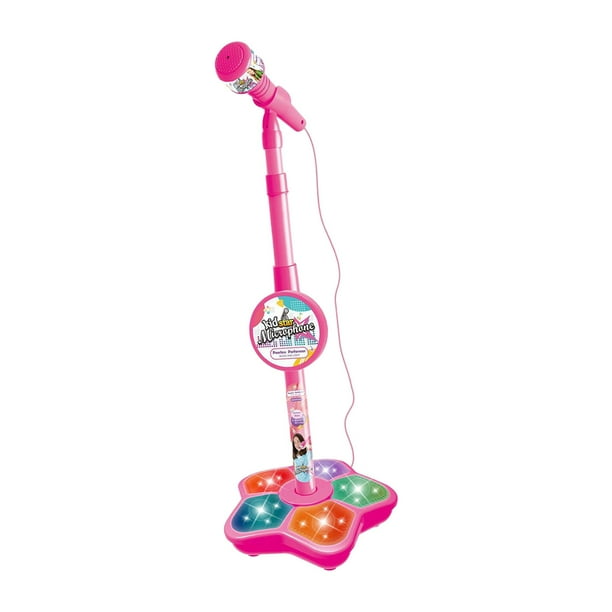 Juguete Con Micrófono Para Cantar Música Con Luces Intermitentes Para Escenario, Regalos De Cumpleaños Para Niños, Color Rojo Juguete Con Micrófono Para Cantar Música Con Luces Intermitentes Para Escenario, Regalos De Cumpleaños Para Niños, Color Rojo