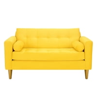 Bodevir - Sofa Retro 2C Felpa 01 Amarillo