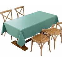 Genérico - Mantel Antimanchas 140X220 Cuero Turquesa