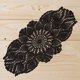 thumbnail image 5 of Mantel individual Qxzvzem 59x30 cm negro de algodón crochet ovalado, 5 of 7