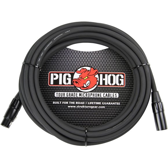 Cable de micrófono Pig Hog PHM20 de alto rendimiento XLR de 20 pies
