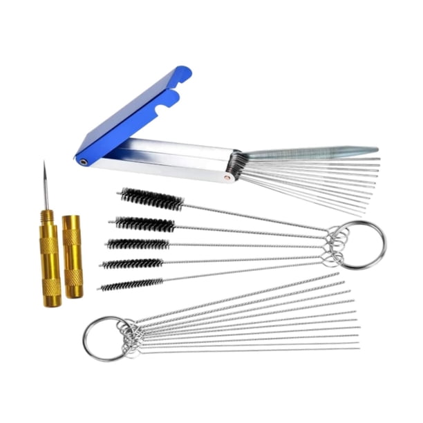 Juego De Cepillos Limpiadores De Carburador, Herramientas De Extracción De Carburador Para Accesorios, Ciclomotor Con Pasador De Raspado