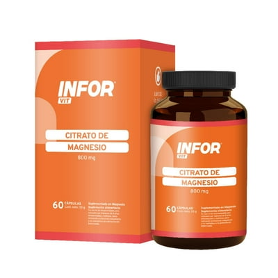 Suplemento Alimentario Citrato De Magnesio 60 Un Infor Pro