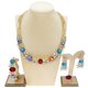 thumbnail image 3 of 4 Pzas Juegos de Joyería Dorados Collar de Cristal Brillante Pulsera Aretes Anillo Dama de Honor Novias Juegos de Joyería para Boda Compromiso Fiesta Graduación, 3 of 7