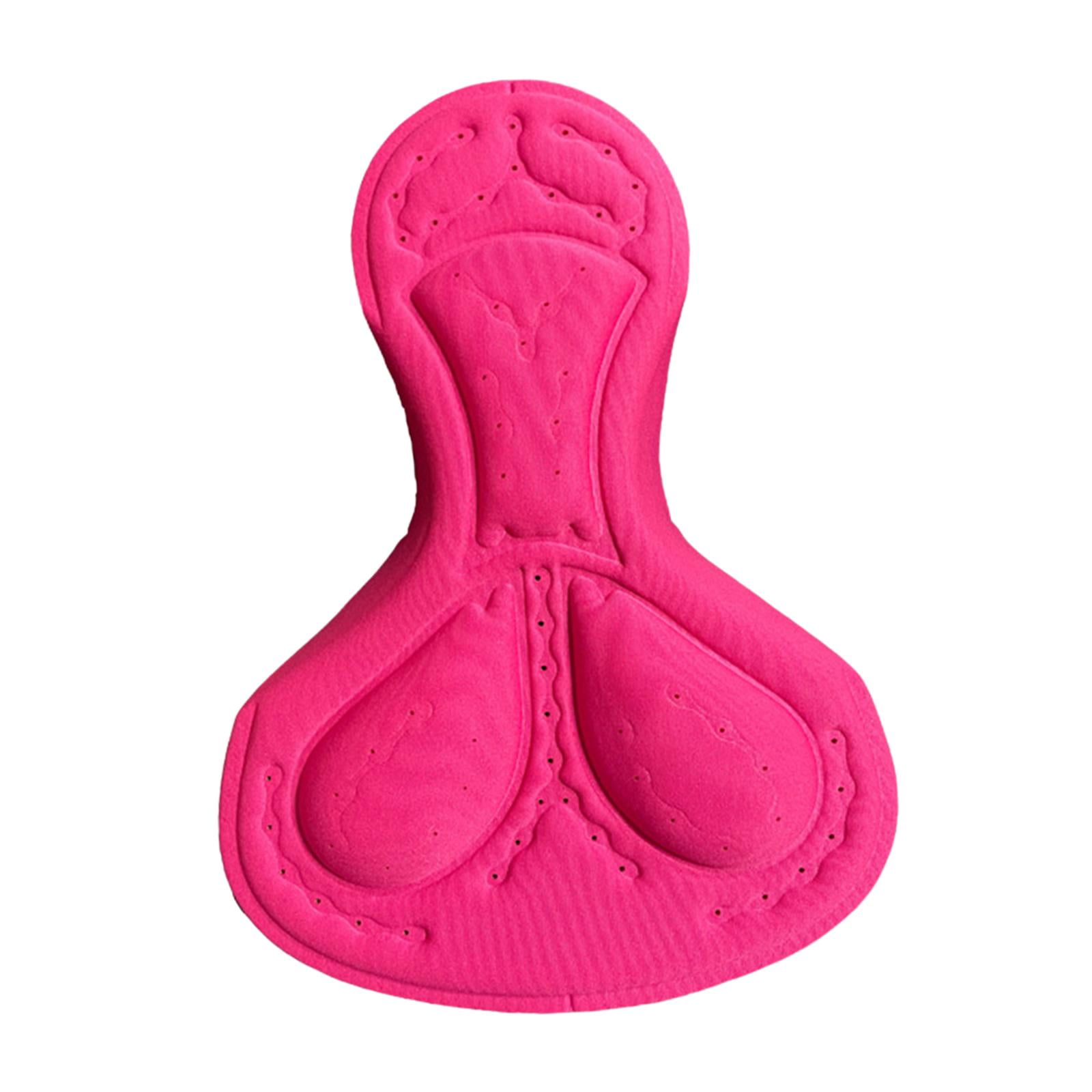 Magideal - Cojín De Pantalones Cortos De Ciclismo, Cojín De Ciclismo, Pantalones Cortos De Bicicleta Para Mujer, Acolchado, Cojín De Asiento De Bicicleta Para Bi Rosa Roja