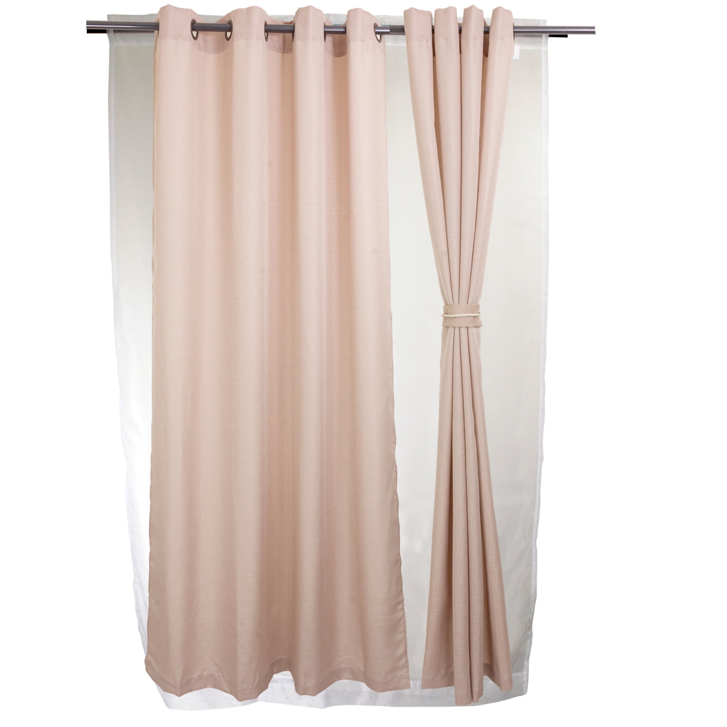 Masel - Set Cortinas 8 Piezas Yasmin Taupe