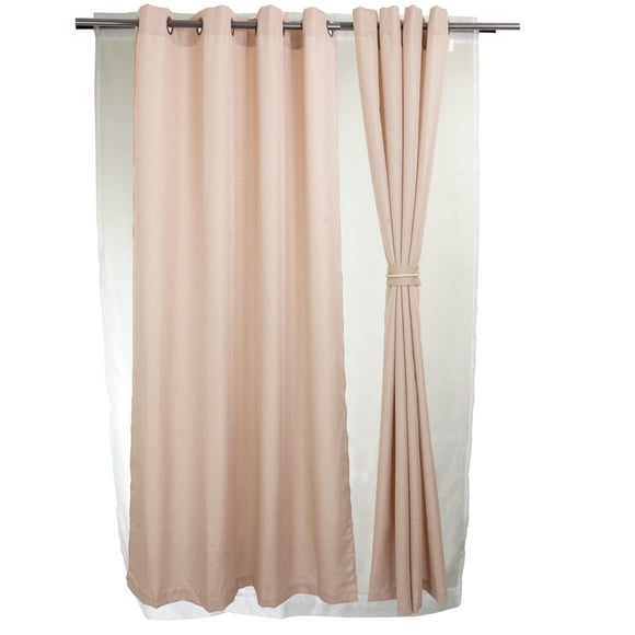 Set Cortinas 8 Piezas Yasmin Taupe