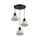 thumbnail image 1 of Lampara De Hierro Triple Colgante Vintage Diamante, 1 of 2
