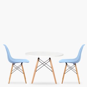 Form Design - Pack Kids 1 Mesa 2 Sillas Dsw Celeste