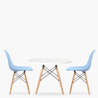 Form Design - Pack Kids 1 Mesa 2 Sillas Dsw Celeste