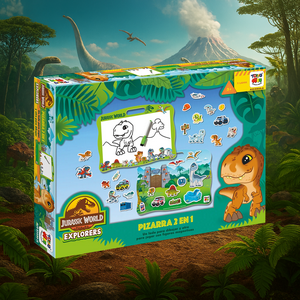 Toyng - Pizarra 2 En 1 - Jurassic Explorer