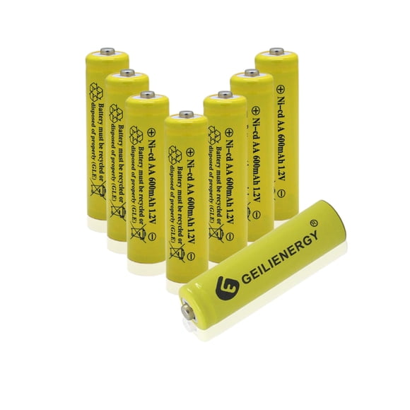 Batería recargable GEILIENERGY AA 1.2 V 600 mAh (8 unidades)