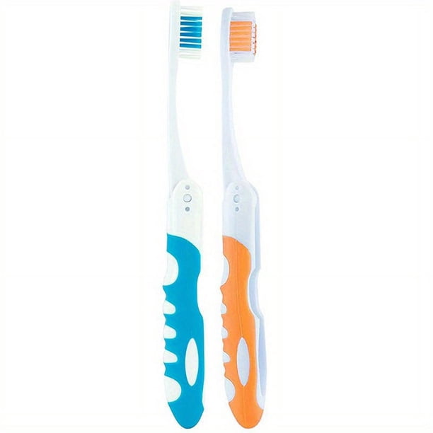 Travel Folding Toothbrush, Portable Soft Toothbrush For Camping, Hiking, And Backpacking, Foldable Toothbrush For Trveling, Hotel, Outdoor, Travel Essential