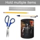 thumbnail image 5 of El Caballero Oscuro-theme Cylinder Pen Holder Pencil Organizer with Flannel Lining PVC Leather Material Cardboard Base for study work 10*8CM, 5 of 6