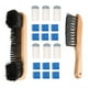 thumbnail image 1 of Juego De Cepillos De Limpieza De Madera Slip On Pool Cue Tip Cerdas Cepillo De Mesa De Billar Color Madera, 1 of 5