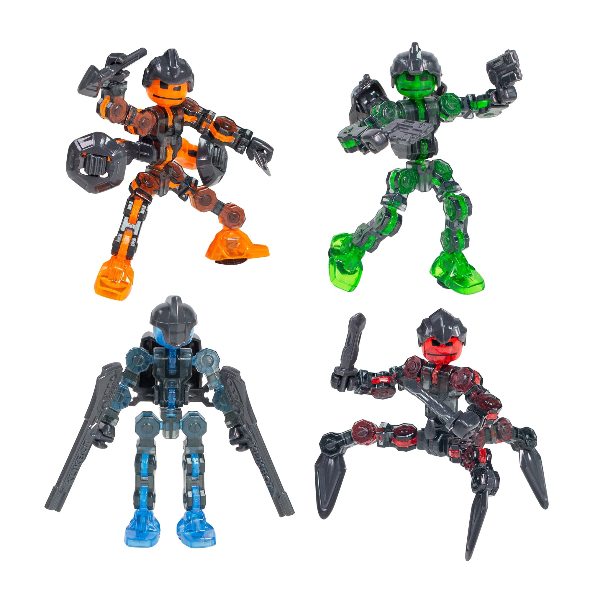 Set De Figuras De Acción Zing Klikbot Guardians Con Armas 6+ Y