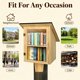 thumbnail image 3 of Caja de Biblioteca Exterior HAFTKD de Madera con Doble Estante, 3 of 8