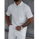 thumbnail image 2 of Polera Hombre Manga Corta Textura Suave Cierre Tendencia 0273, 2 of 3