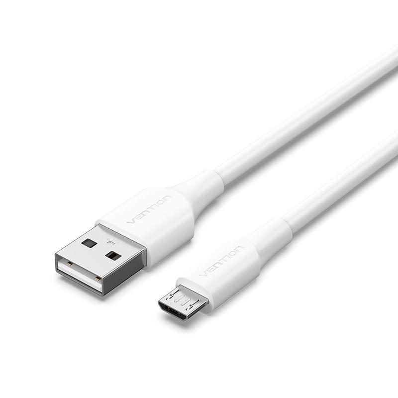 Cable Usb A Microusb Vention 2a Blanco-1m