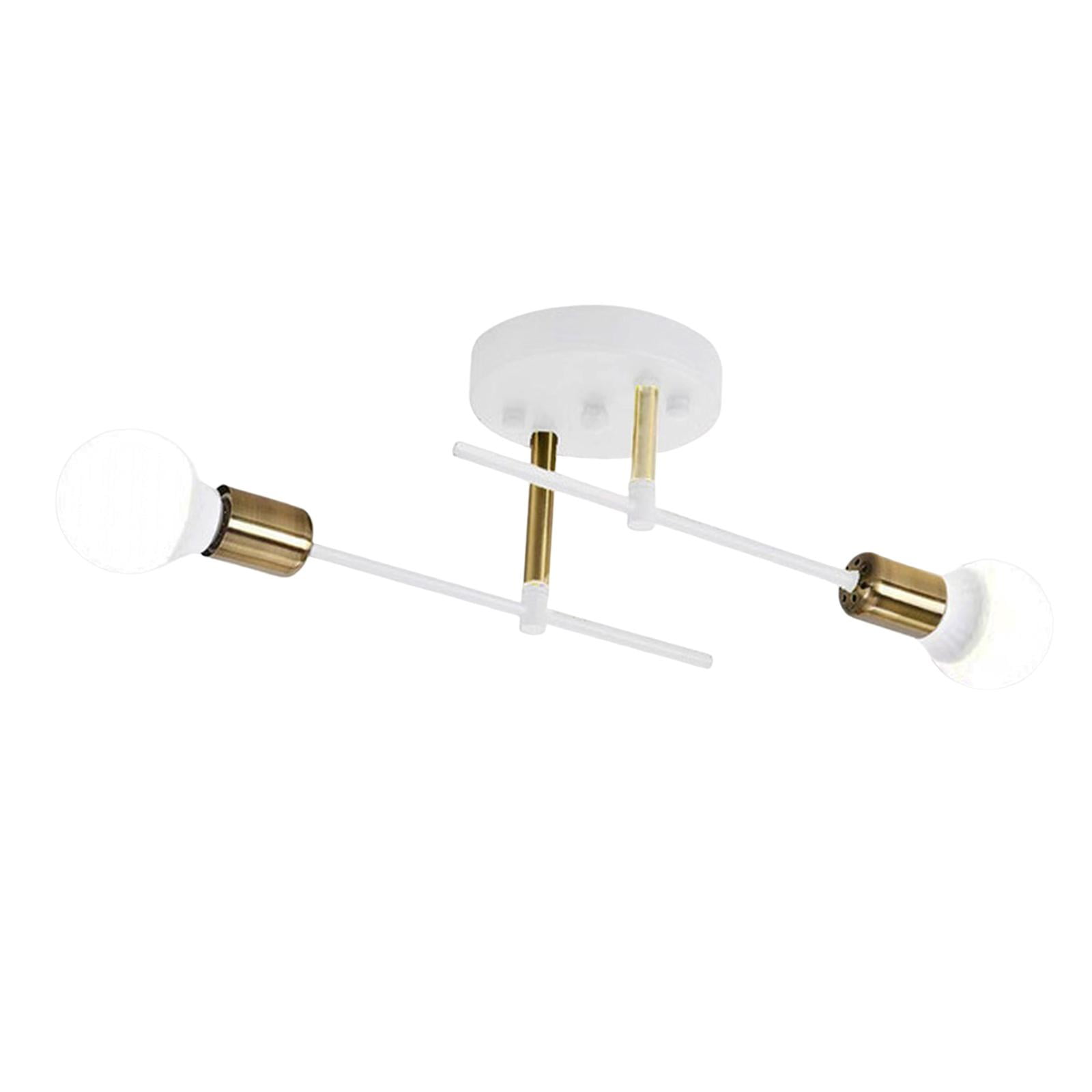 Magideal - Moderna Lámpara De Techo Con 2 Luces Para Cocina, Comedor, Apartamento Blanco