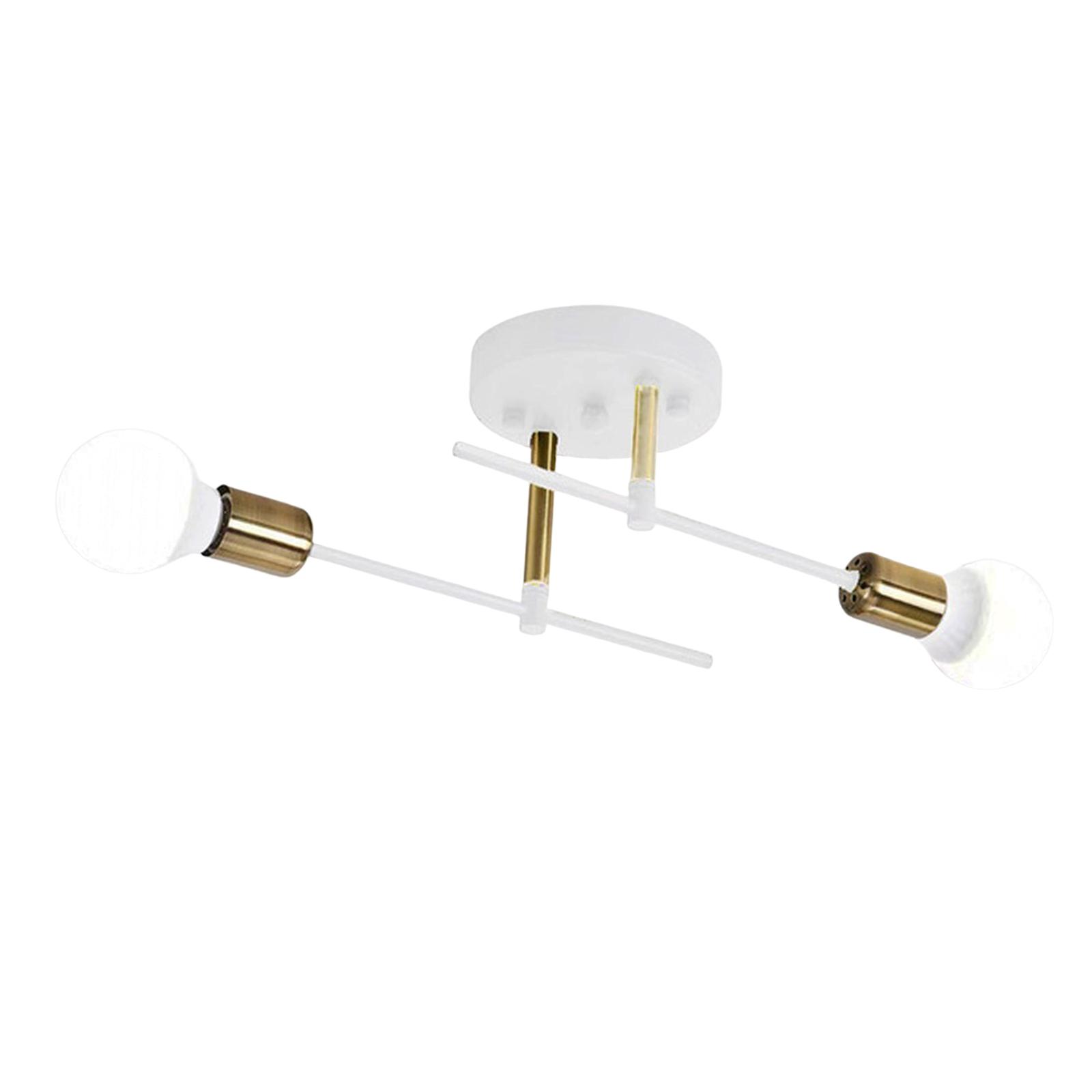 Magideal - Moderna Lámpara De Techo Con 2 Luces Para Cocina, Comedor, Apartamento Blanco