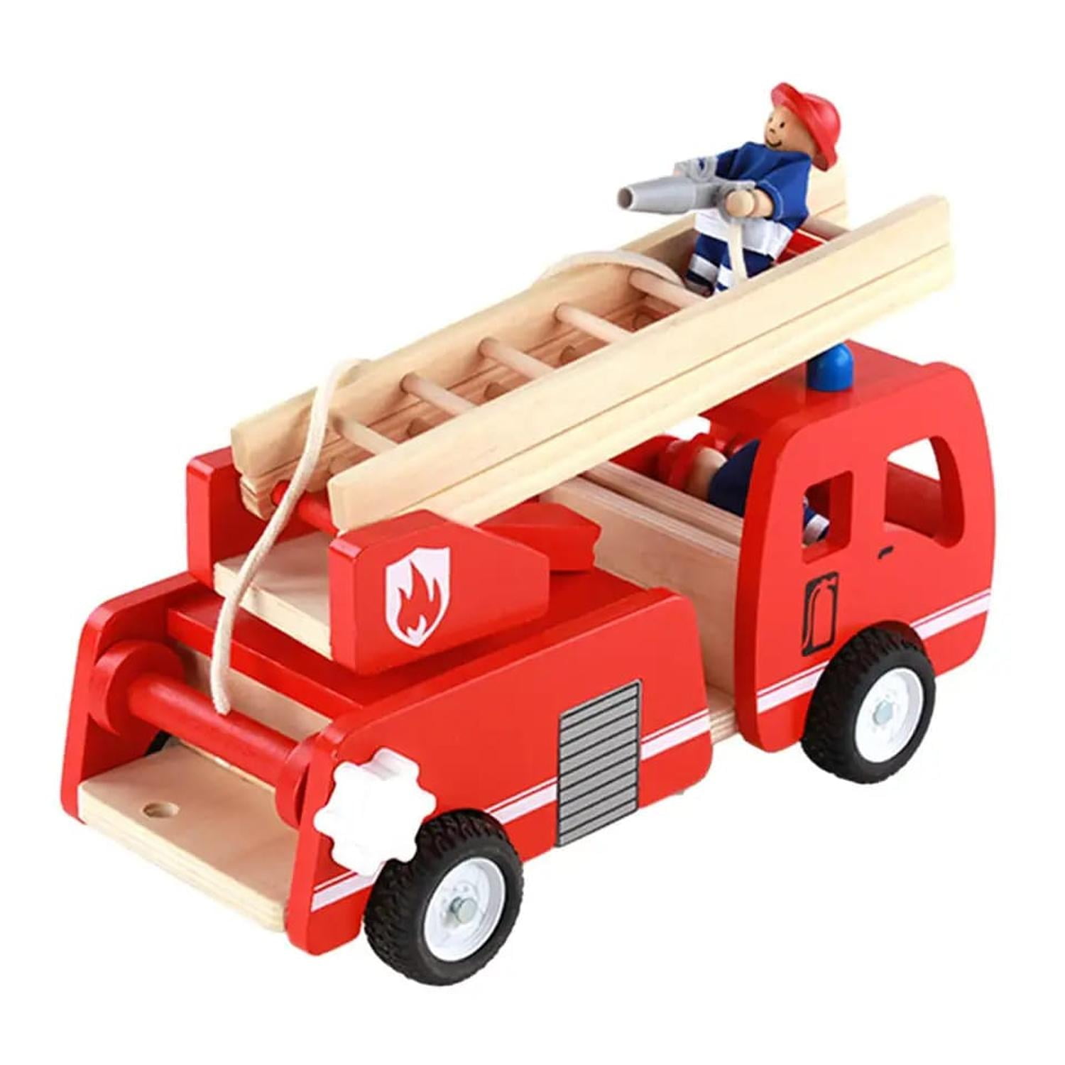 Oem - Juguete Auto De Bomberos Montessori Armable Rojo