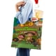 thumbnail image 4 of Leo Wildlife Ranger Bolso de tela con estampado de lienzo para mujer, bolsa de compras reutilizable y estética, con cremallera interior, regalo para mujer,40*40cm., 4 of 6