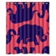 thumbnail image 1 of Cortina de ducha de elefantes de Lilly Pulitzer, juego de cortina de baño con ganchos, tamaño 60 x 72 pulgadas, 1 of 3