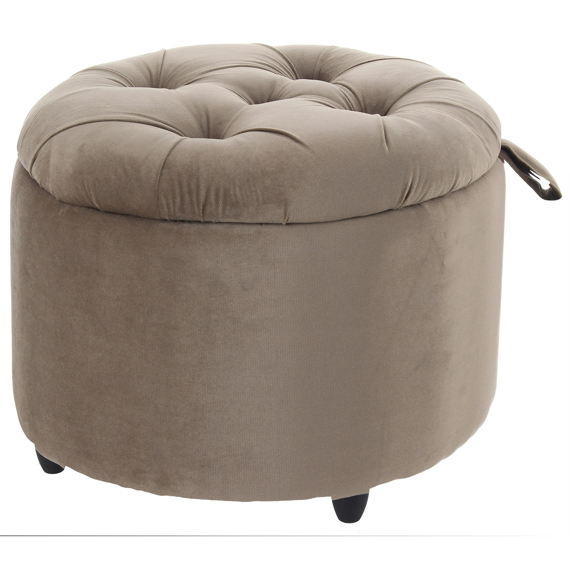 Máxima Design - Pouf Baúl Zoe Cafe Felpa 60x60x50 Cm