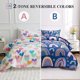 thumbnail image 2 of Lightwe-ight So-ft 3 Piece R-ainbow Comfort-er Set with 2 Pillo-w Covers Cartoon Lo-ve Hearts Suns -and Stars Bedding Set- for Girls Boy-s Kids Twin Dark Blue, 2 of 5