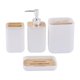 thumbnail image 5 of Juego De Accesorios De Ba?o De 4 Piezas Práctico Para El Ba?o Del Hogar Del Apartamento 010 Blanco, 5 of 5