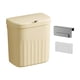 thumbnail image 5 of Cubo de basura montado en la pared, cubo de basura debajo del fregadero, cubo de basura de reciclaje, cubo de Compost de cocina para dormitorio, encim Amarillo 12L, 5 of 5