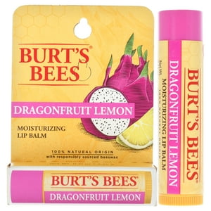 Burts Bees - Bálsamo Labial Hidratante De Limón Y Fruta De Dragón De Para Unisex - Bálsamo Labial