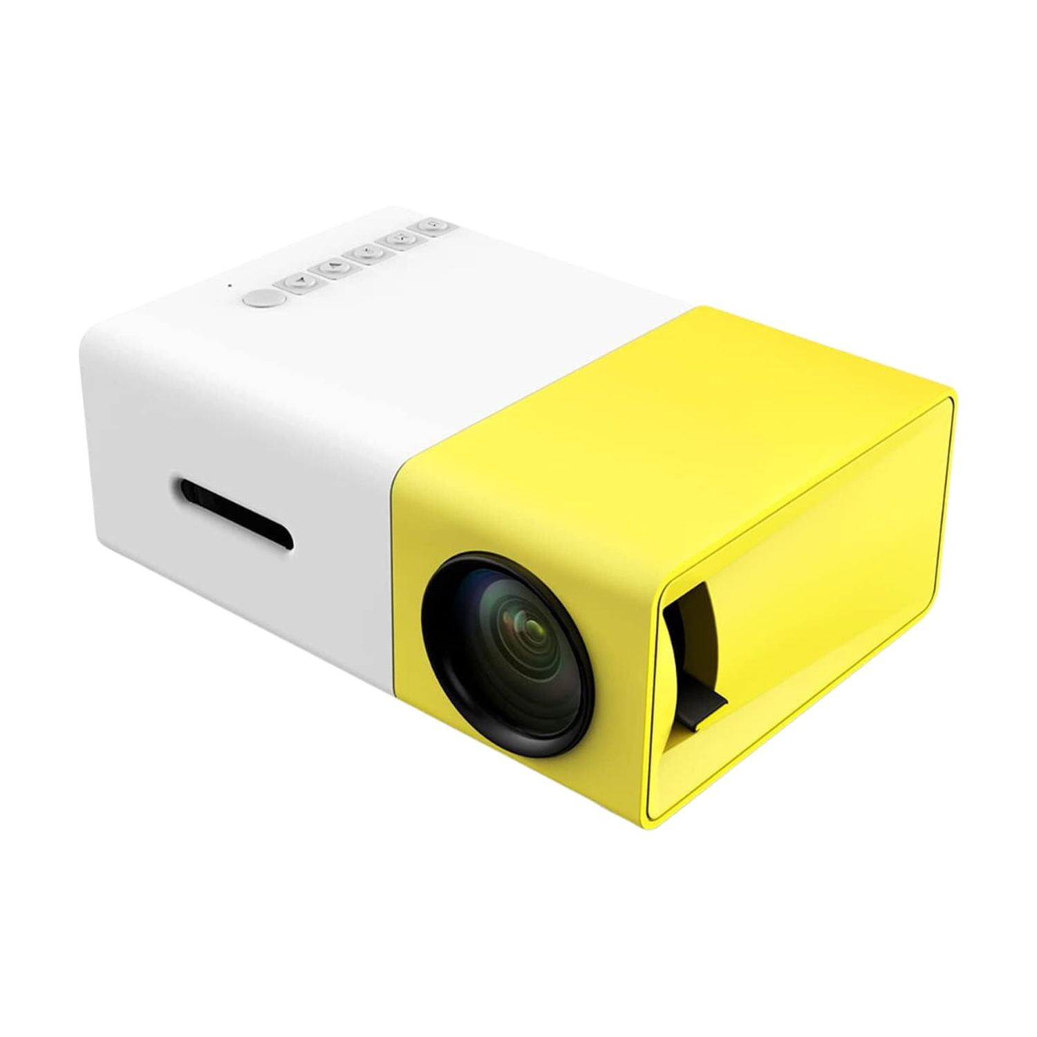 Importclick - Mini Proyector Video Película Usb Hdmi Amarillo Resolución 320 X 240