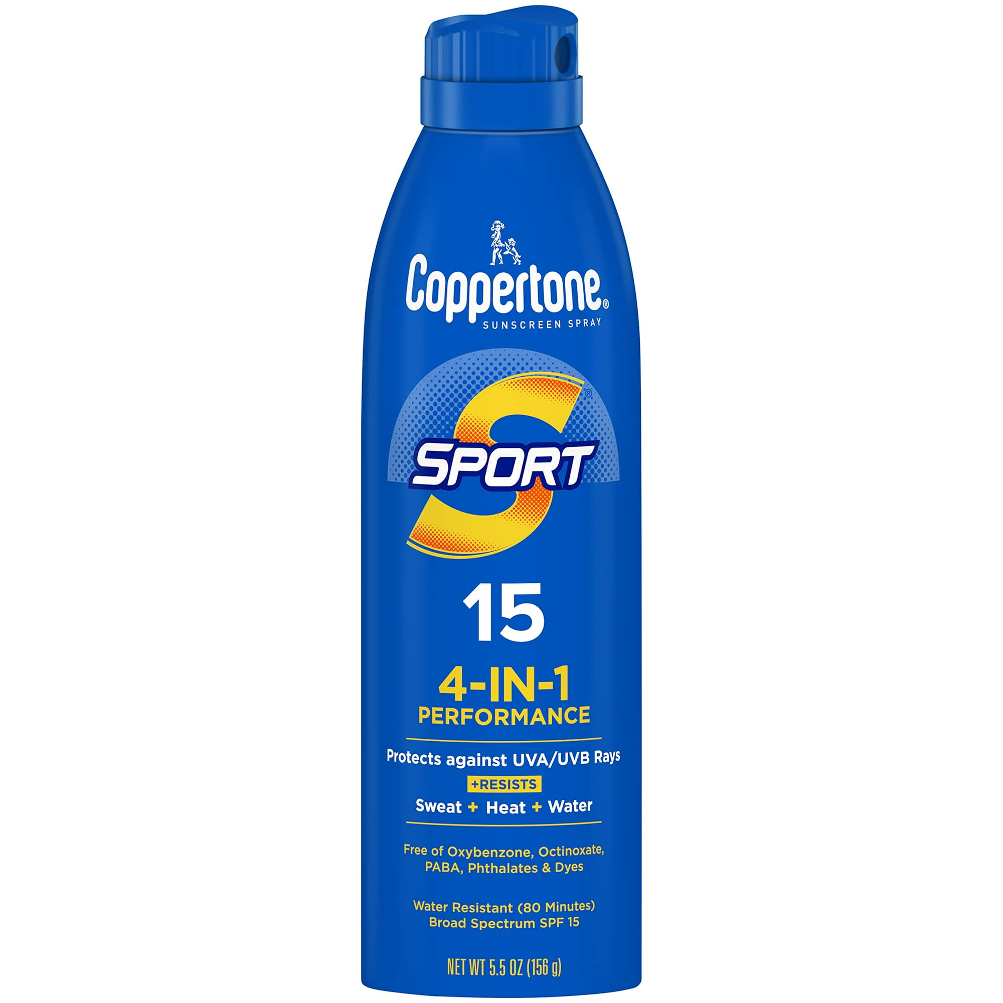 Protector Solar En Aerosol Coppertone Sport Spf 15 163 Ml Resistente Al Agua