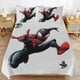 thumbnail image 2 of Spider-Man Miles Morales 3 Piece Sets Full/Queen Size - Reversible Microfiber Quilts with 2 Shams Soft Lightweight Bedspread Coverlet Comforter for All Season Bed Sheets, 2 of 5
