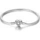 thumbnail image 1 of Pulsera MULA Cadena Snake de Plata 925 con Dije Corazaan, 1 of 3