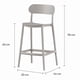 thumbnail image 4 of Piso Taburete Silla alta bar cocina Oslo 65cm Gris, 4 of 7