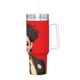 thumbnail image 2 of Bad Bunny Vaso aislado de acero inoxidable con asa, diseño temático, regalo para familia, amigos y fans; incluye pajita y encaja en el portavasos estándar, 40 oz, 2 of 6