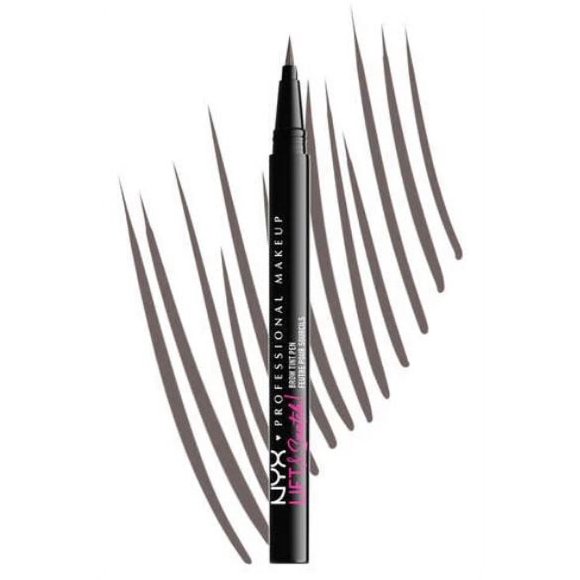 Bolígrafo para cejas NYX Lift & Snatch! Gris-negro