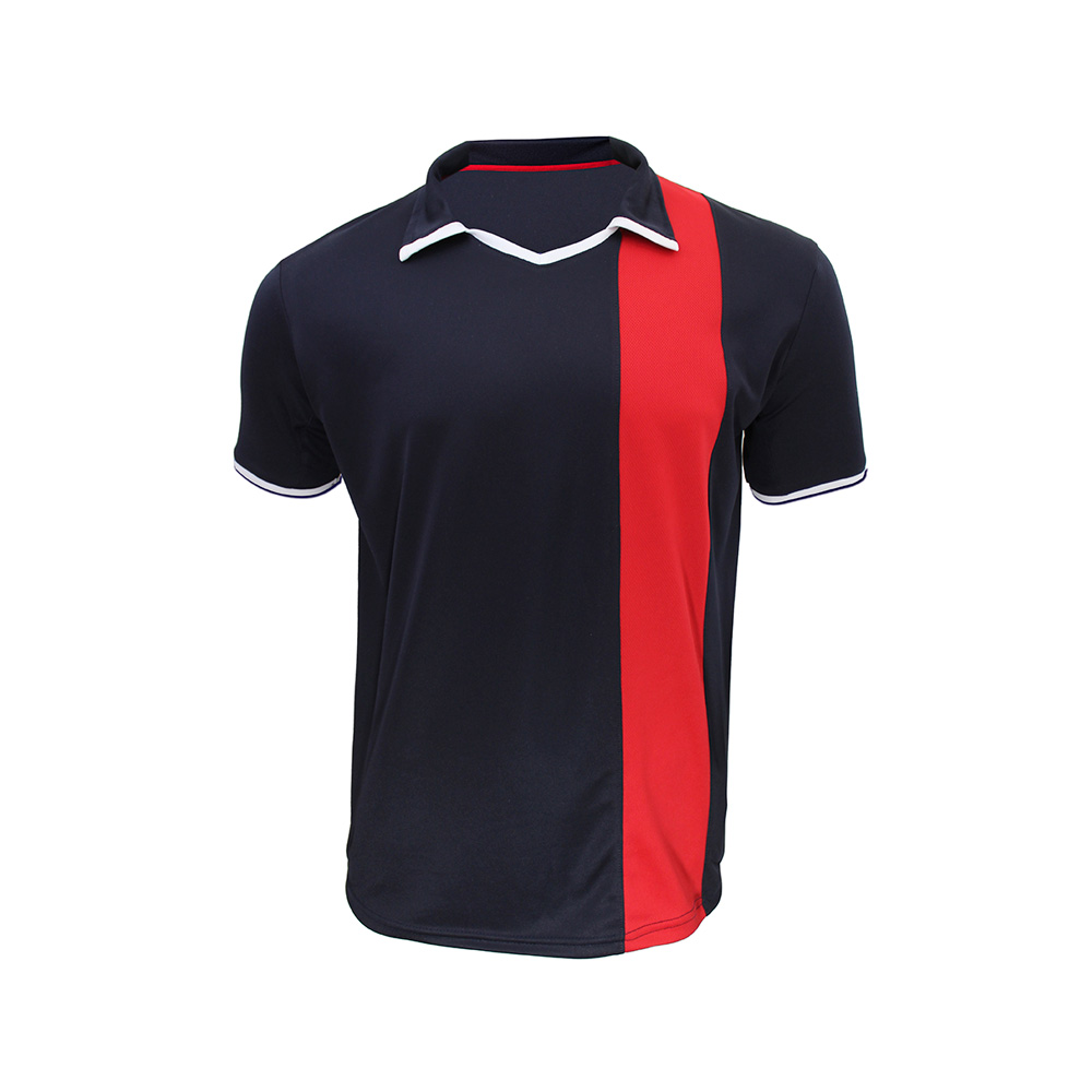 Snix - Polera De Futbol Zayn Azul Marino Franja Roja Talla S