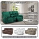 thumbnail image 2 of Funda Para Sofá De Dos Plazas Reclinable Color Verde Terciopelo, 2 of 6