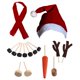 thumbnail image 5 of Traje De Muñeco De Nieve Al Aire Libre Dress Up Kit Hat Scarf Zanahoria Nariz Actividad Toy Regalo B, 5 of 5