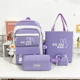 thumbnail image 1 of 4-piece Set School Student Backpacks Female Travel Instagram Leisure Large Capacity Fashionable Versatile Japanese Korean Trends, 1 of 3