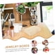 thumbnail image 3 of Caja de almacenamiento extraíble Caja de madera Joyero Estuche de baratijas Organizador de joyas de madera Estuche de joyería Anillo de regalo, 3 of 7