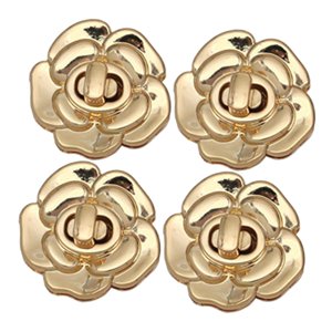 Bothyi - 4 Cierres Giratorios Para Bolso, Cierre Giratorio Para Manualidades, Bolso De Mano, Dorado