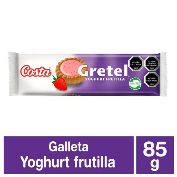 Paquete Galletas Gretel Crema Yogurt Frutilla, 85 g | Lider