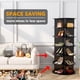 thumbnail image 2 of Zapatero SpaceAid de almacenamiento giratorio de 6 niveles, negro, 54,2 cm, 2 of 7